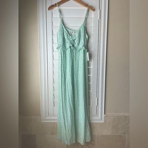 NWT Billabong midi dress XL light green